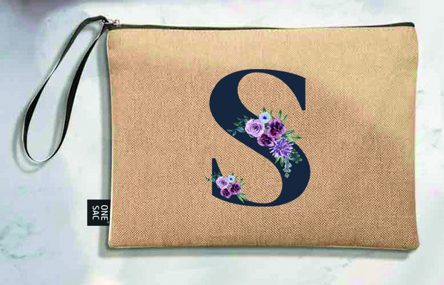 Sac à main Lettre F (Modèles variés) (25 × 18 × 1 cm)